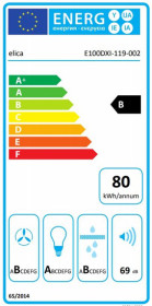 Elica PRF0110507 - Campana extractora Top 120cm Acero Inox y vidrio 713 m3/6