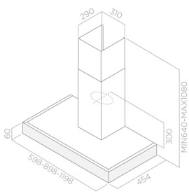 Elica PRF0110507 - Campana extractora Top 120cm Acero Inox y vidrio 713 m3/6
