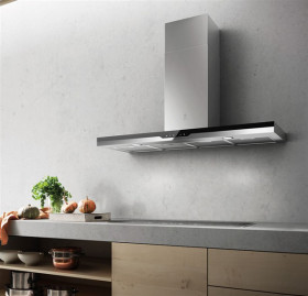Elica PRF0110507 - Campana extractora Top 120cm Acero Inox y vidrio 713 m3/6
