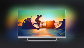Philips 49PUS6482 - Televisor 4K Ultraplano Android TV con Ambilight en 3 lados
