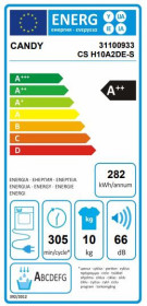 Candy CSH10A2DES - Secadora Bomba de Calor de 10kg y Clase A++