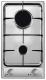 Candy CDG321SPX - Placa de gas Acero Inox 27 x 49.4 cm 2 Fuegos