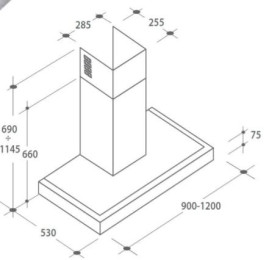 Candy CMB97SLX WIFI - Campana Decorativa de Pared de 90cm Simply-Fi Acero Inox