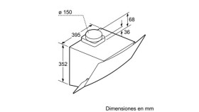 Balay 3BC565GN - Campana Decorativa Pared 60 Cm Cristal Negro Clase C