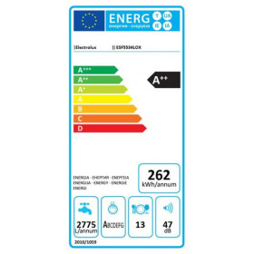 	Electrolux ESF5534LOX - Lavavajillas 60 Cm 13 Clase A++ Inoxidable