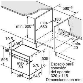 Balay 3HB584CA0 - Horno pirolítico gris antracita con puerta extraíble y AutoChef