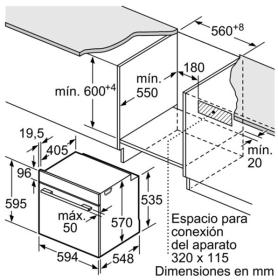 Balay 3HB5848N0 - Horno pirolítico negro con puerta abatible y AutoChef