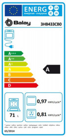 Balay 3HB433CB0 - Horno Multifunción Clase A Blanco Aqualisis