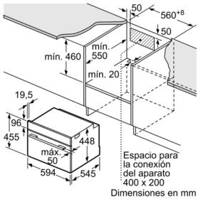 Balay 3CH5656A0 - Horno Microondas Compacto Vapor Multifunción Antracita