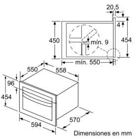 Balay 3CW5178A0 - Horno Microondas Compacto Antracita Multifunción