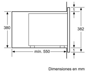 Balay 3CG4175X0 - Microondas Integrable Sin Marco 25 Litros Negro 900W