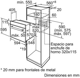 Balay 3HB1000X0 - Horno multifunción de 60 cm