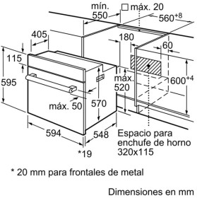 Balay 3HB1000X0 - Horno multifunción de 60 cm