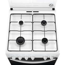Zanussi ZCG61281WA - Cocina Gas Butano 4 Fuegos Clase A Blanca