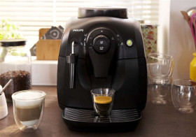 Philips HD8651/01 - Cafetera espresso 2000 Series Súper Automática 3 bebidas