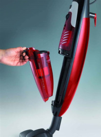 Ariete 2772A - Aspirador de escoba de 800W Color rojo Filtro lavable