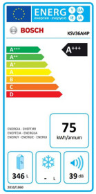 Bosch KSV36AI4P - Frigorífico de 1 puerta de 186 x 60 cm Inox Antihuellas A+++