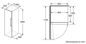 Bosch KSV36VW3P - Frigorífico de 1 puerta 186x60cm A++ Cajón VitaFresh