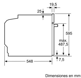 Bosch HBA574BR00 - Horno multifunción pirolítico de 60cm Negro con acero inox