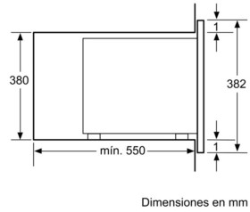 Bosch BEL554MW0 - Microondas integrable blanco sin marco 25Litros