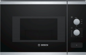 Bosch BFL520MS0 - Microondas Integrado sin marco inox y negro 20L 800W