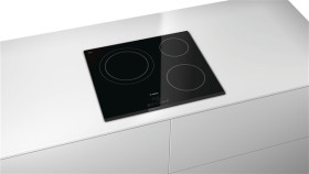 Bosch PKK631B18E - Placa vitrocerámica con biselado 60cm 3 zonas 17 niveles