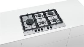 Bosch PCS7A5B90 - Placa de gas de 75cm Acero Inox 5 fuegos Gas Natural