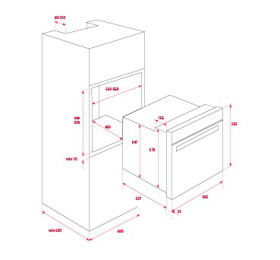Teka 41560154 - Horno multifunción turbo WISH HSB 645 Hydroclean PRO Clase A+