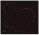 Candy CH63CC - Placa vitrocerámica de 60cm con 3 fuegos color negro