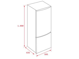 Teka 40672051 - Frigorífico Combinado NFL 345 188x60 Cm Clase A++ No Frost
