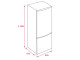 Teka 40672051 - Frigorífico Combinado NFL 345 188x60 Cm Clase A++ No Frost