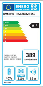 Samsung RS68N8231S9EF - Frigorífico SideBySide 187x90Cm Clase A++ Inox