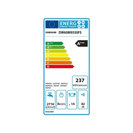 Samsung DW60M9550FSEC - Lavavajillas 14 Servicios A+++ Acero Inox