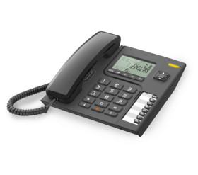 Alcatel T76 - Teléfono Fijo Función Manos Libres Negro 8 Memorias