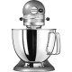 Kitchen Aid 5KSM125 ECU - Robot de cocina Artisan Plata de 4.8L 4 accesorios