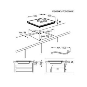 AEG IKB63435FB - Encimera de Inducción 3 Zonas 60 Cm Direct Control
