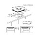AEG IKB63435FB - Encimera de Inducción 3 Zonas 60 Cm Direct Control