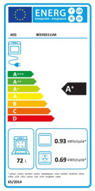 Aeg BEE435111M - Horno multifunción con 9 funciones Aqua Clean Inox A+