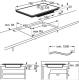 Aeg IAE84431FB - Placa de inducción flexible de 80 cm 4 zonas Maxisense