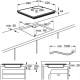 Aeg IKE63471FB - Placa de inducción flexible de 60cm 3 Zonas Maxisense Plus