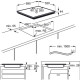 Aeg IKB63402FB - Placa biselada de inducción flexible de 60cm de 3 zonas