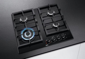 Aeg HKB64540NB - Placa de gas con 3 quemadores y 1 wok 60cm Color Negro