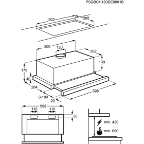 Aeg DPB3631S - Campana Extraíble 60 Cm Clase C Acero Inoxidable