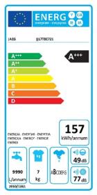 AEG L7TBE721 - Lavadora Carga Superior 7 Kg 1200 Rpm Blanca Clase A+++