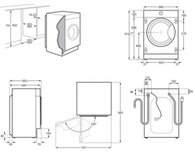 Lavadora secadora integrable AEG 7 kg / 1.600 rpm - L7WEE741BI