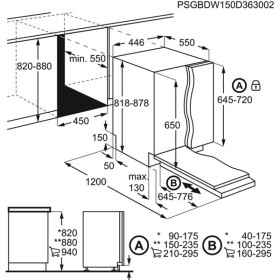 Aeg FSE62400P - Lavavajillas Integrable 45Cm 9 Cubiertos 7Programas A++