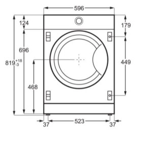 Electrolux EW7F3846OF - Lavadora Integrada 8 Kg 1400 Rpm Clase D SteamCare