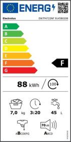 Electrolux EW7F4722NF - Lavadora Integrable 7Kg 1200rpm F Blanco