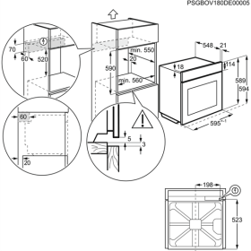 Zanussi ZOB22601XU - Horno Multiunción 60Cm Clase A+ Inox Antihuellas
