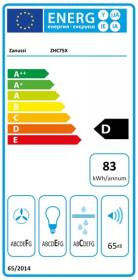 Zanussi ZHC75X - Campana decorativa Inox Stilo de 70cm 46dB LED
